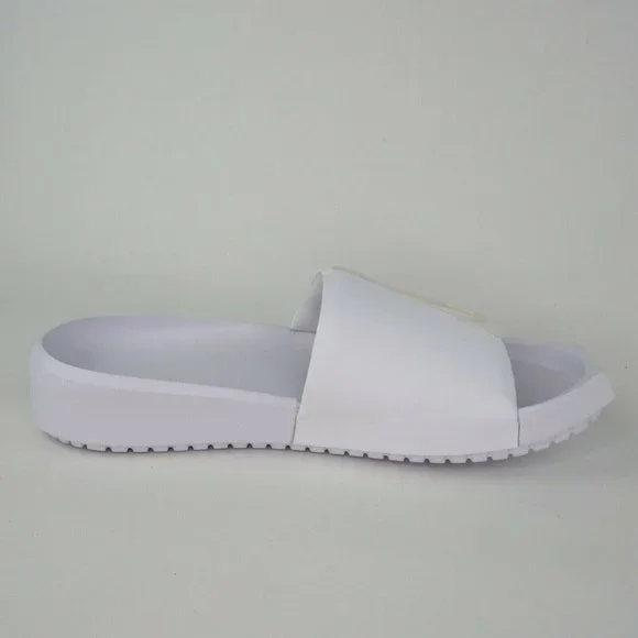 Women's Sandals Nike Jordan NOLA Slide Slippers Slides White - Picture 3 of 12